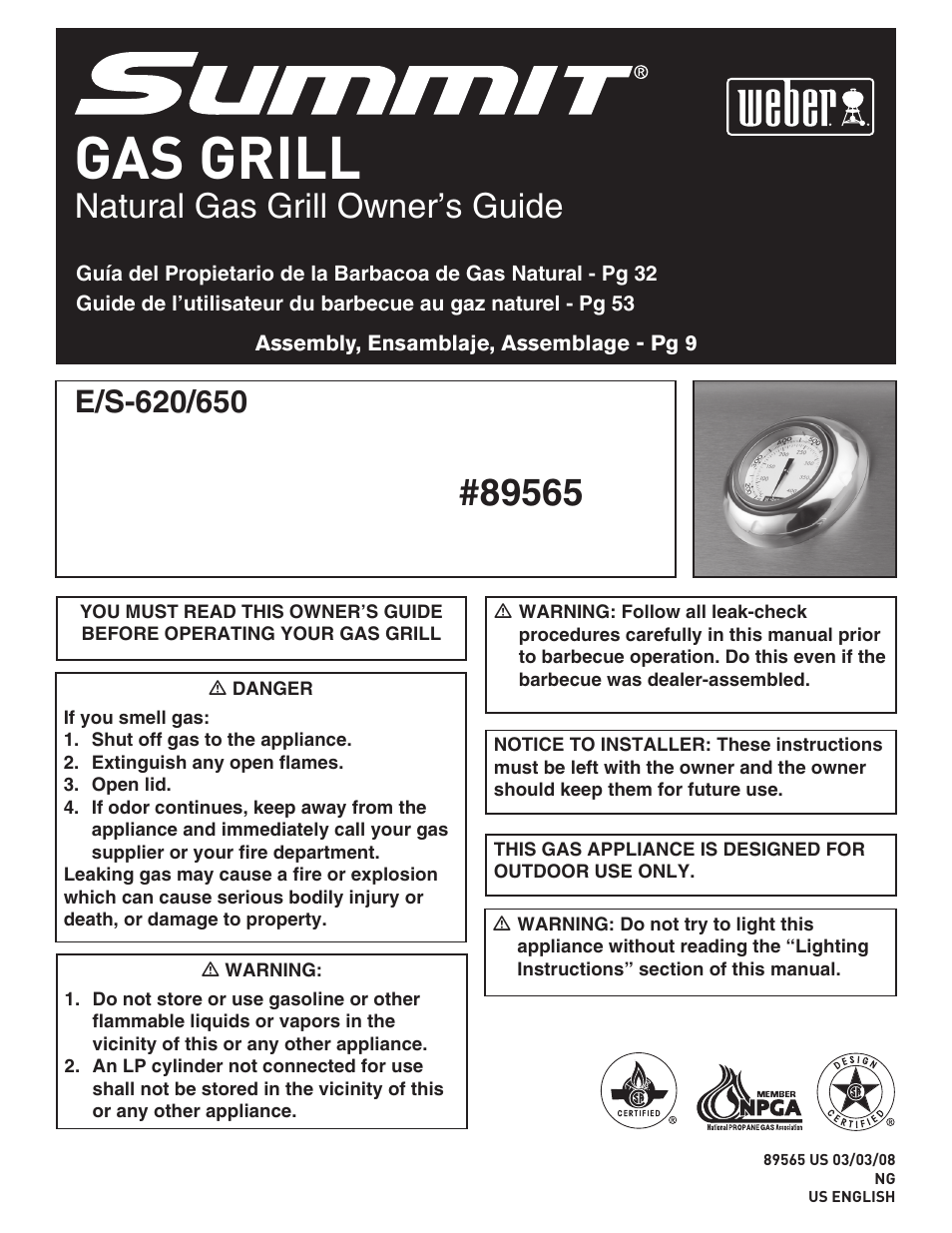 weber 89565 User Manual | 76 pages