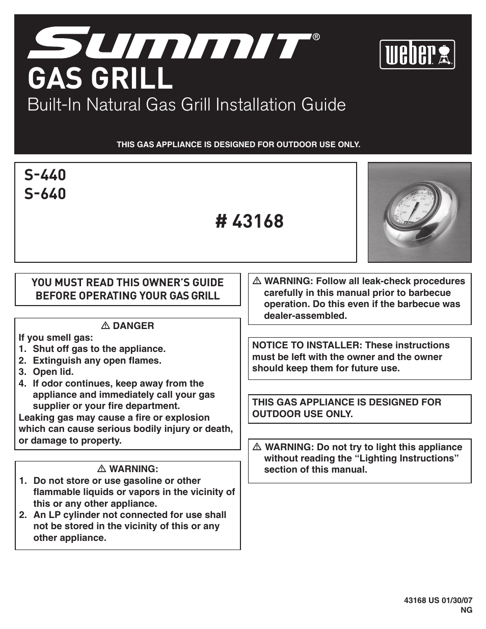 weber S-640 User Manual | 24 pages