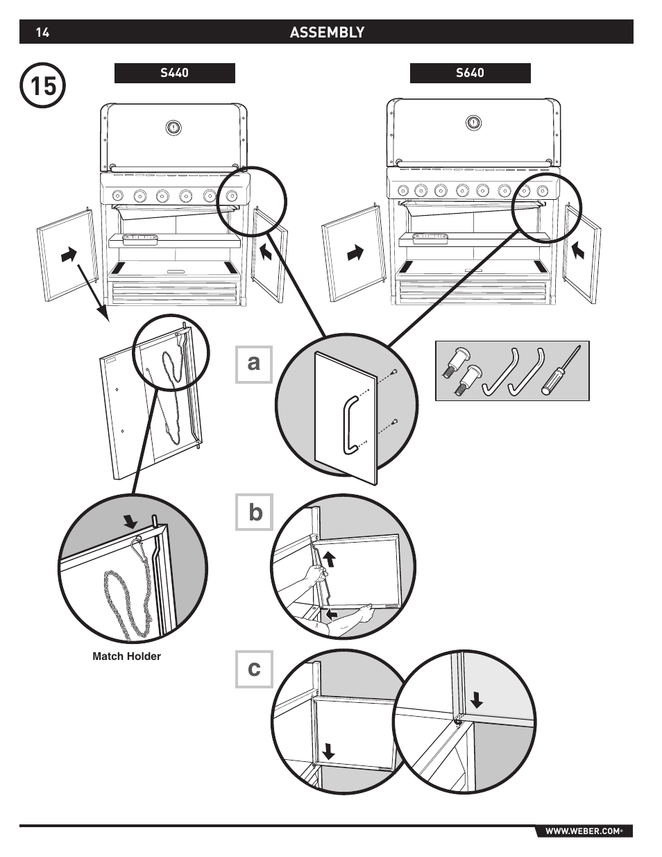 Ab c | weber S-640 User Manual | Page 14 / 24