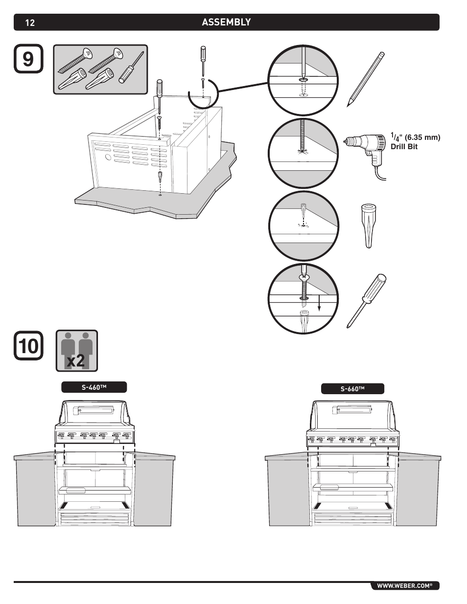 weber Summit Gas Grill S-460 User Manual | Page 12 / 32