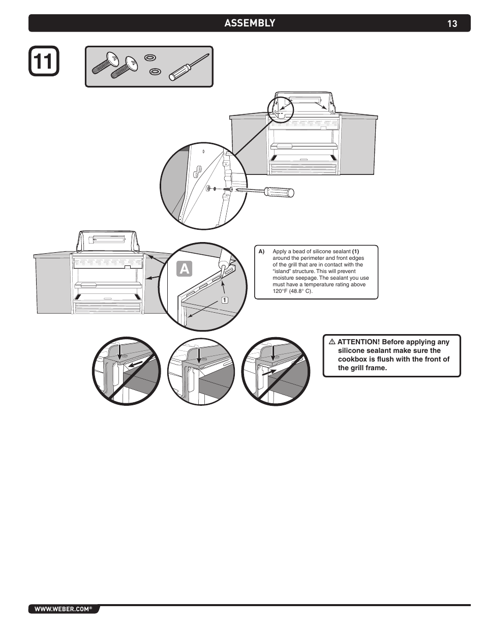 weber Summit Gas Grill S-460 User Manual | Page 13 / 32