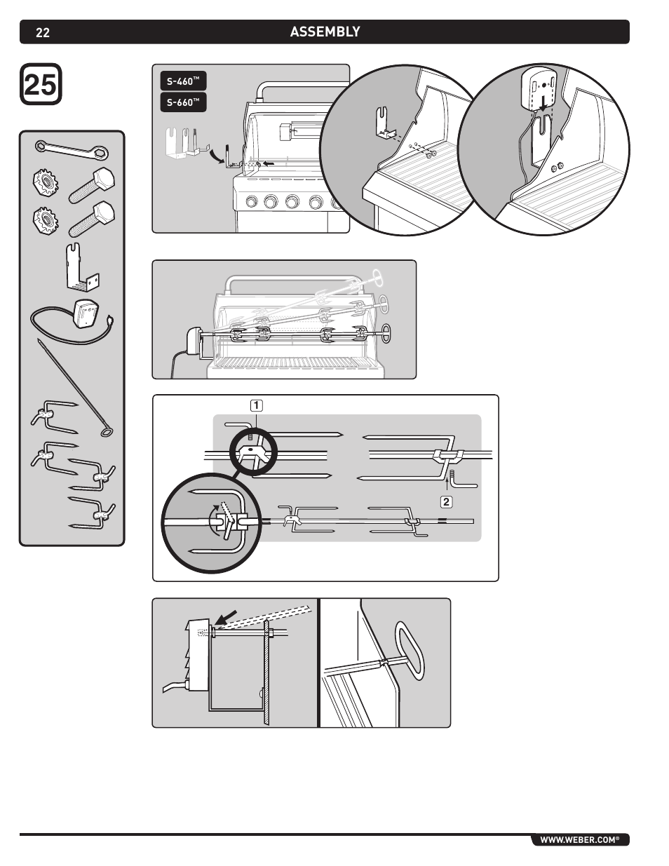 Assembly | weber Summit Gas Grill S-460 User Manual | Page 22 / 32