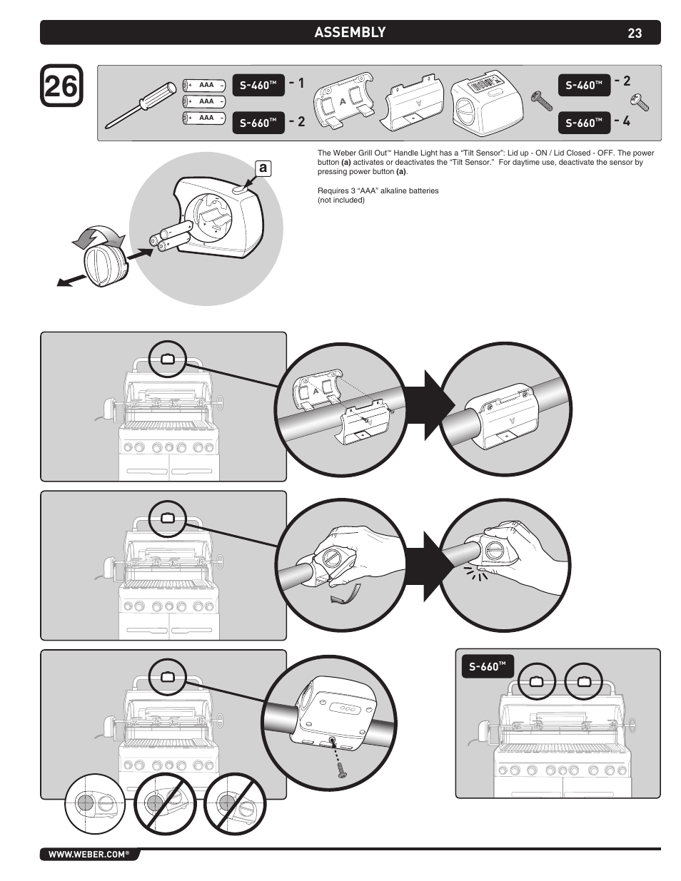 Assembly | weber Summit Gas Grill S-460 User Manual | Page 23 / 32