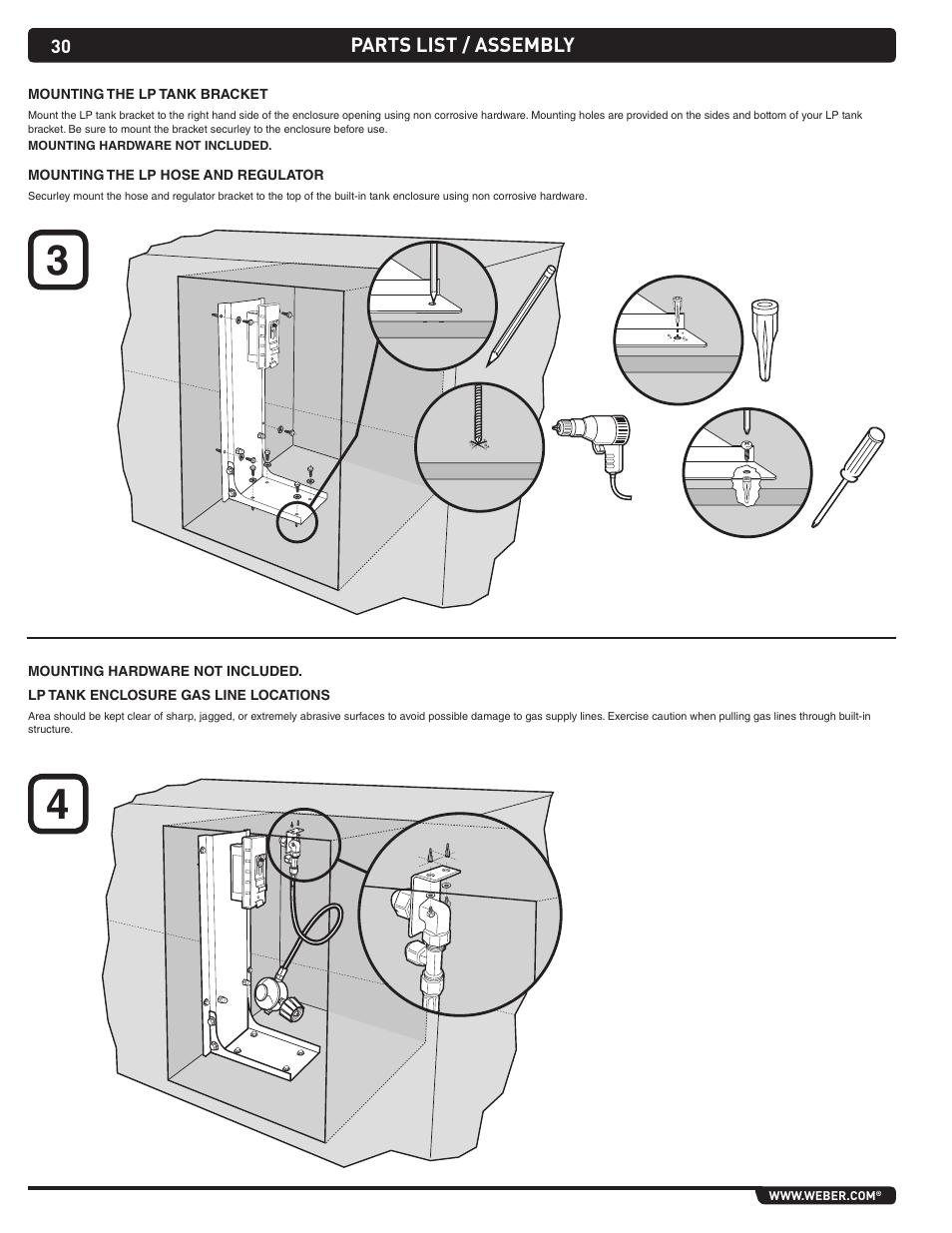 weber Summit Gas Grill S-460 User Manual | Page 30 / 32