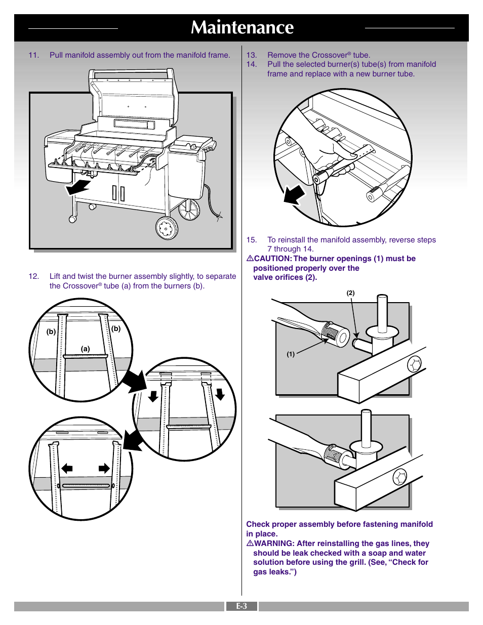 Maintenance | weber SUMMIT 41996 User Manual | Page 49 / 50