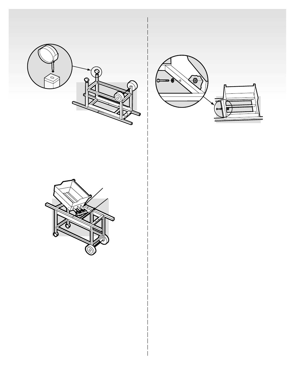 Insert casters, Add cooking box (assembly) | weber Genesis Silver-C User Manual | Page 13 / 36