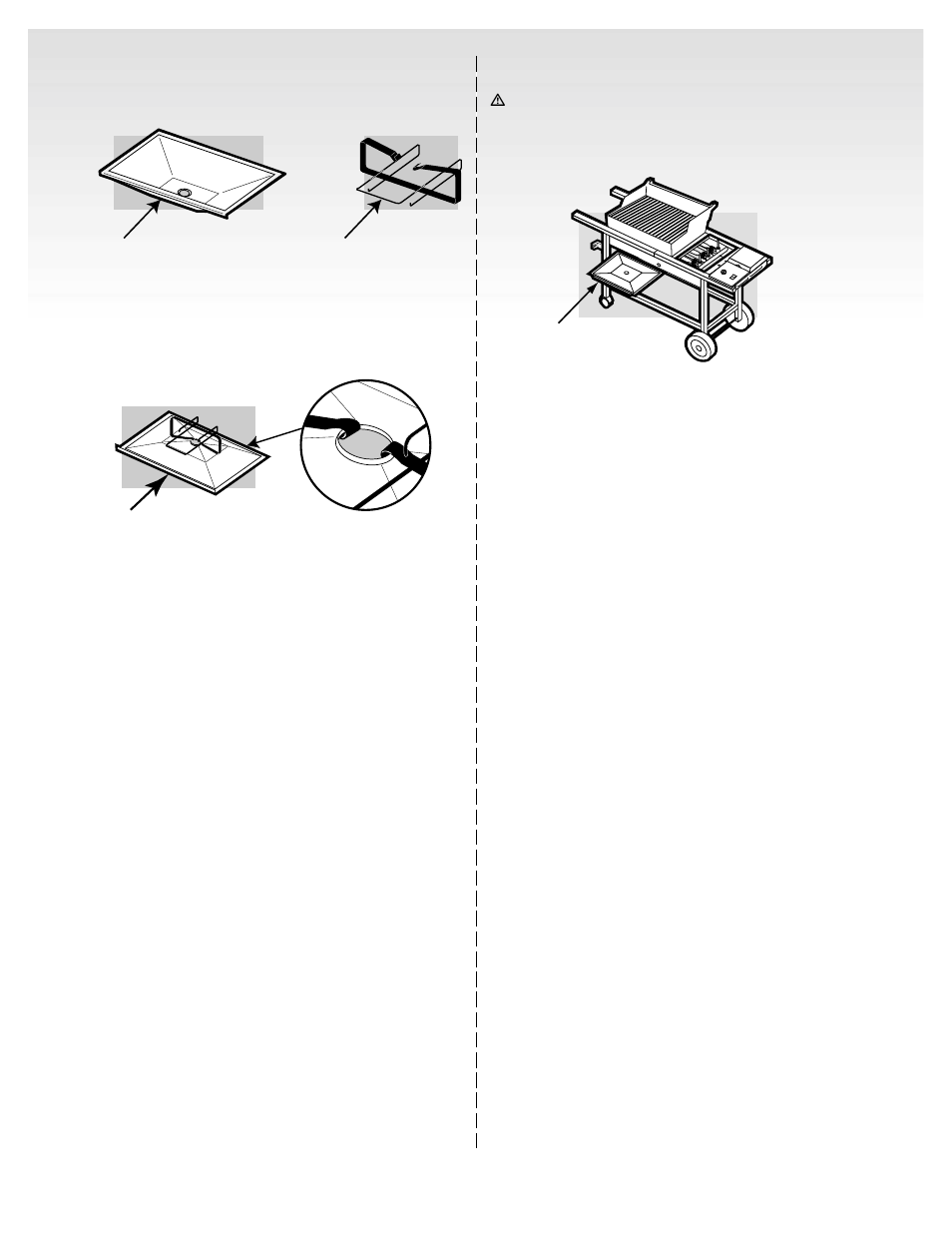 Install the slide out bottom tray | weber Genesis Silver-C User Manual | Page 17 / 36