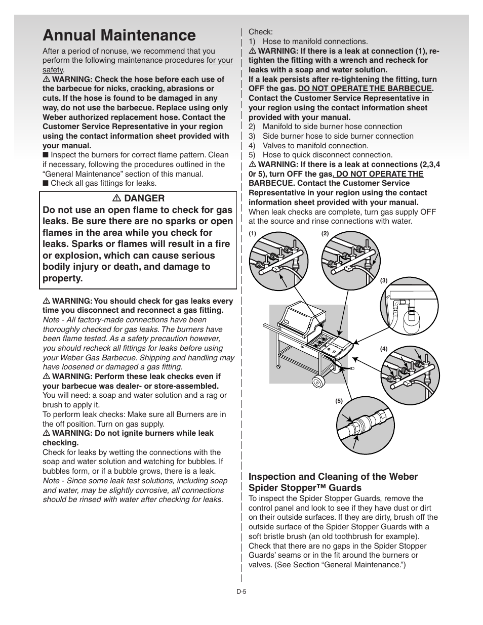 Annual maintenance | weber Genesis Silver-C User Manual | Page 31 / 36