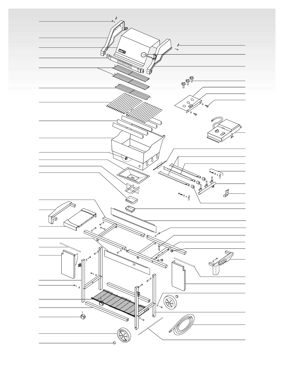 Exploded view | weber Genesis Silver-C User Manual | Page 6 / 36