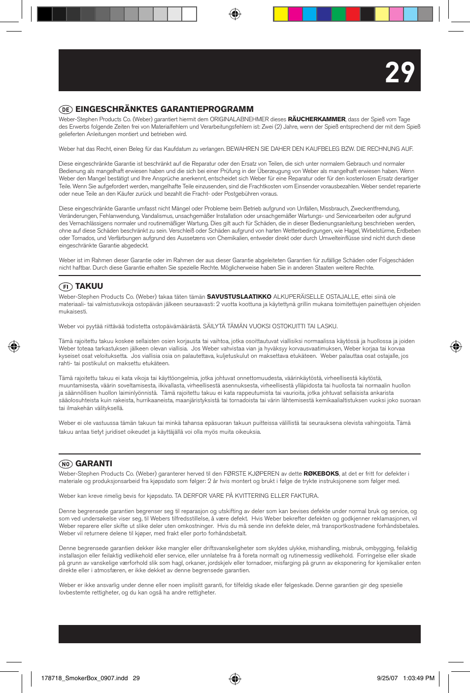 weber 178718 User Manual | Page 29 / 32