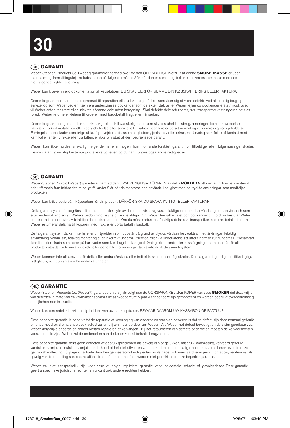 weber 178718 User Manual | Page 30 / 32