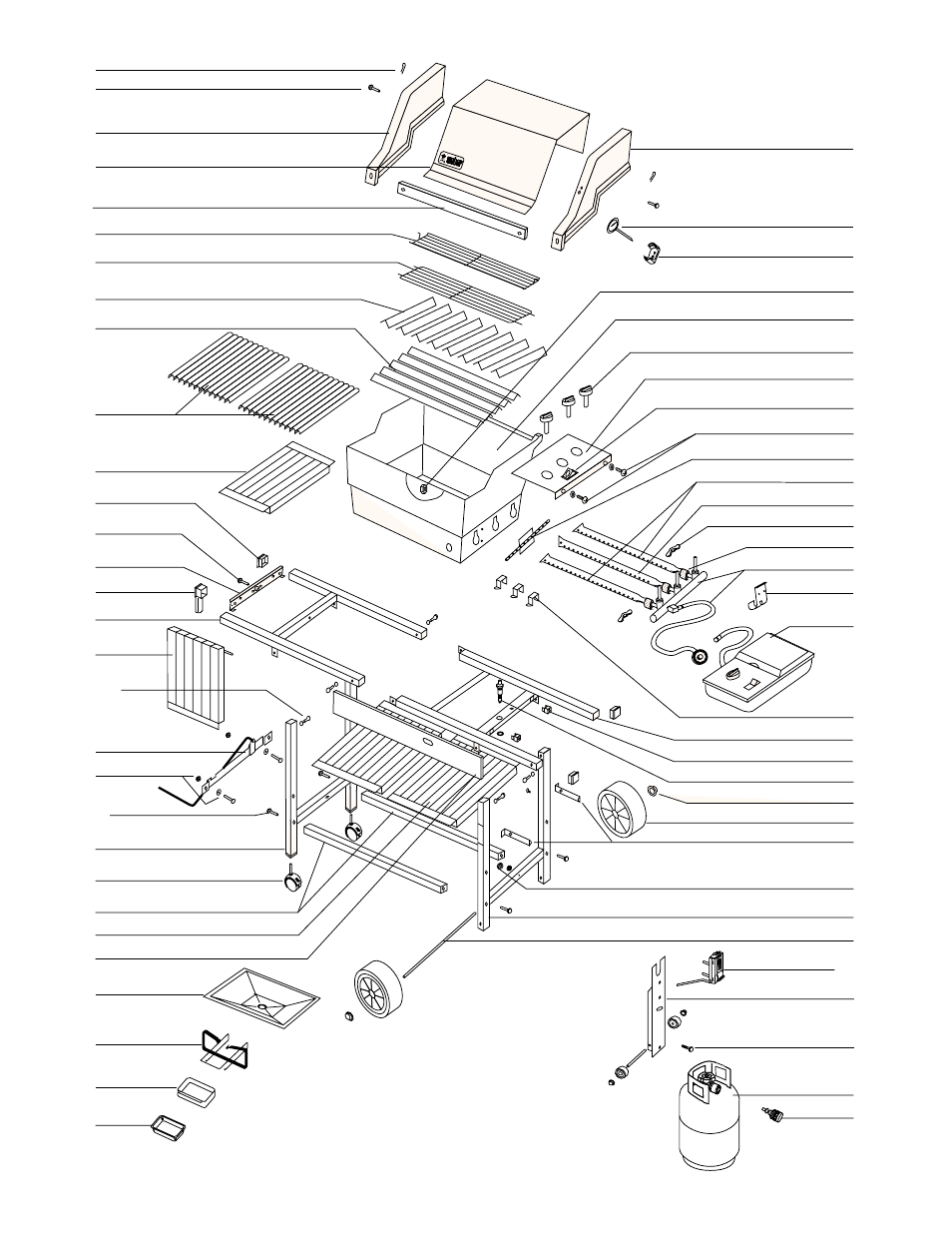 Parts list | weber 3300 User Manual | Page 38 / 40