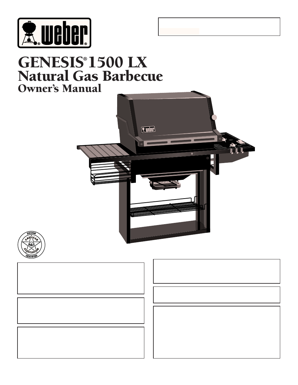 weber GENESIS 1500 LX User Manual | 36 pages