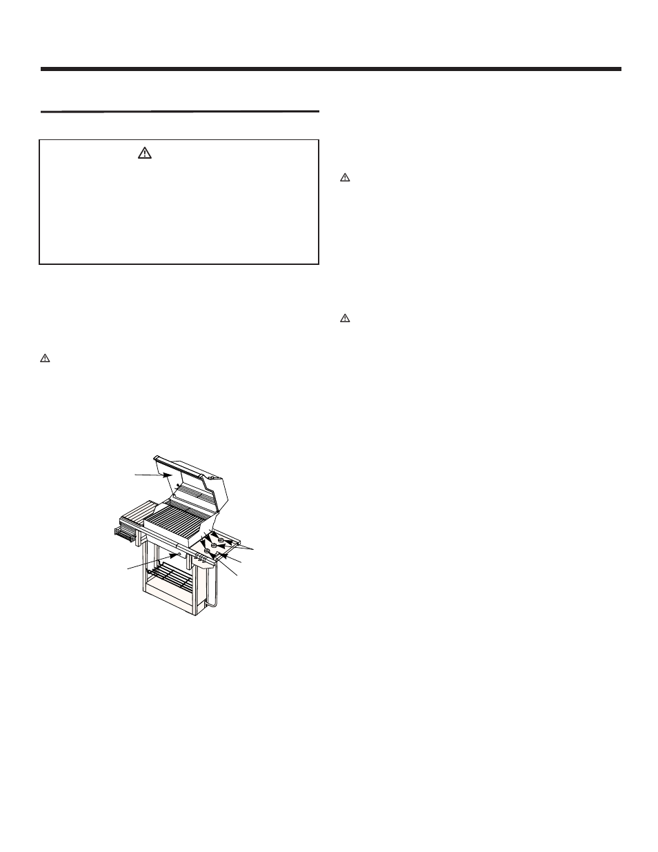 Operating instructions, Lighting, Crossover ignition system | To extinguish, Ƽdanger | weber GENESIS 1500 LX User Manual | Page 26 / 36