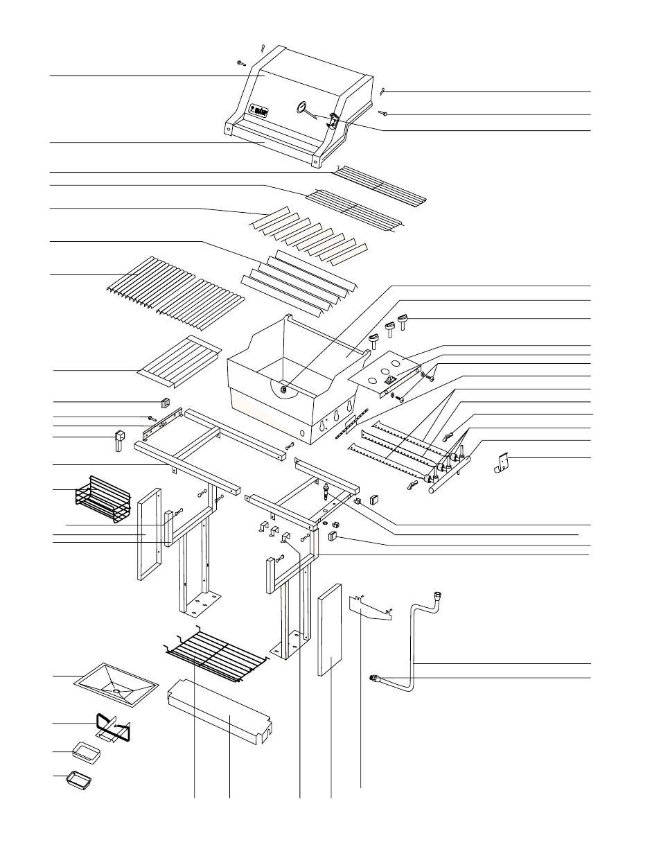 Parts list | weber GENESIS 1500 LX User Manual | Page 34 / 36