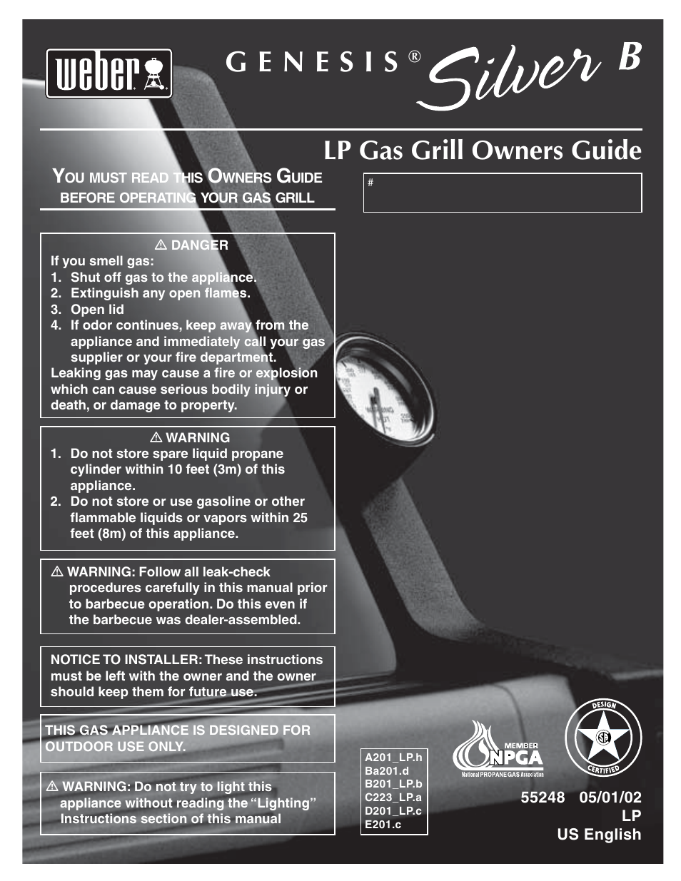 weber LPG Gas Grill User Manual | 29 pages