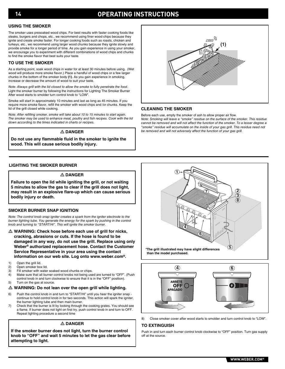 Operating instructions | weber 43146 User Manual | Page 14 / 24