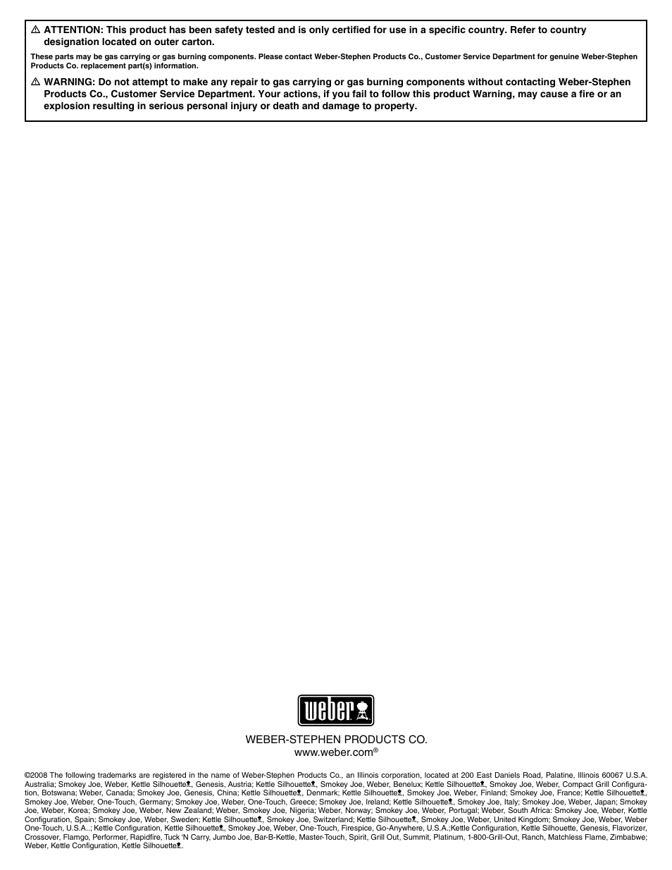weber 43146 User Manual | Page 22 / 24