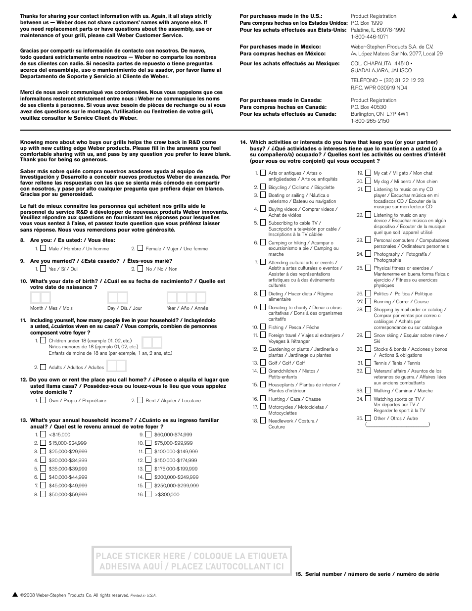 weber 43146 User Manual | Page 24 / 24
