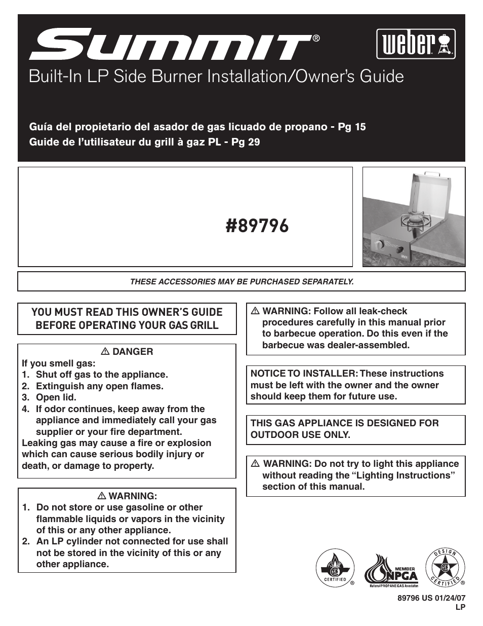 weber 89796 User Manual | 44 pages