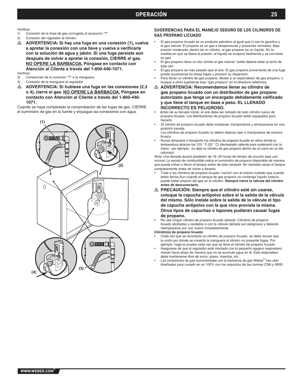 Operación | weber 89796 User Manual | Page 25 / 44