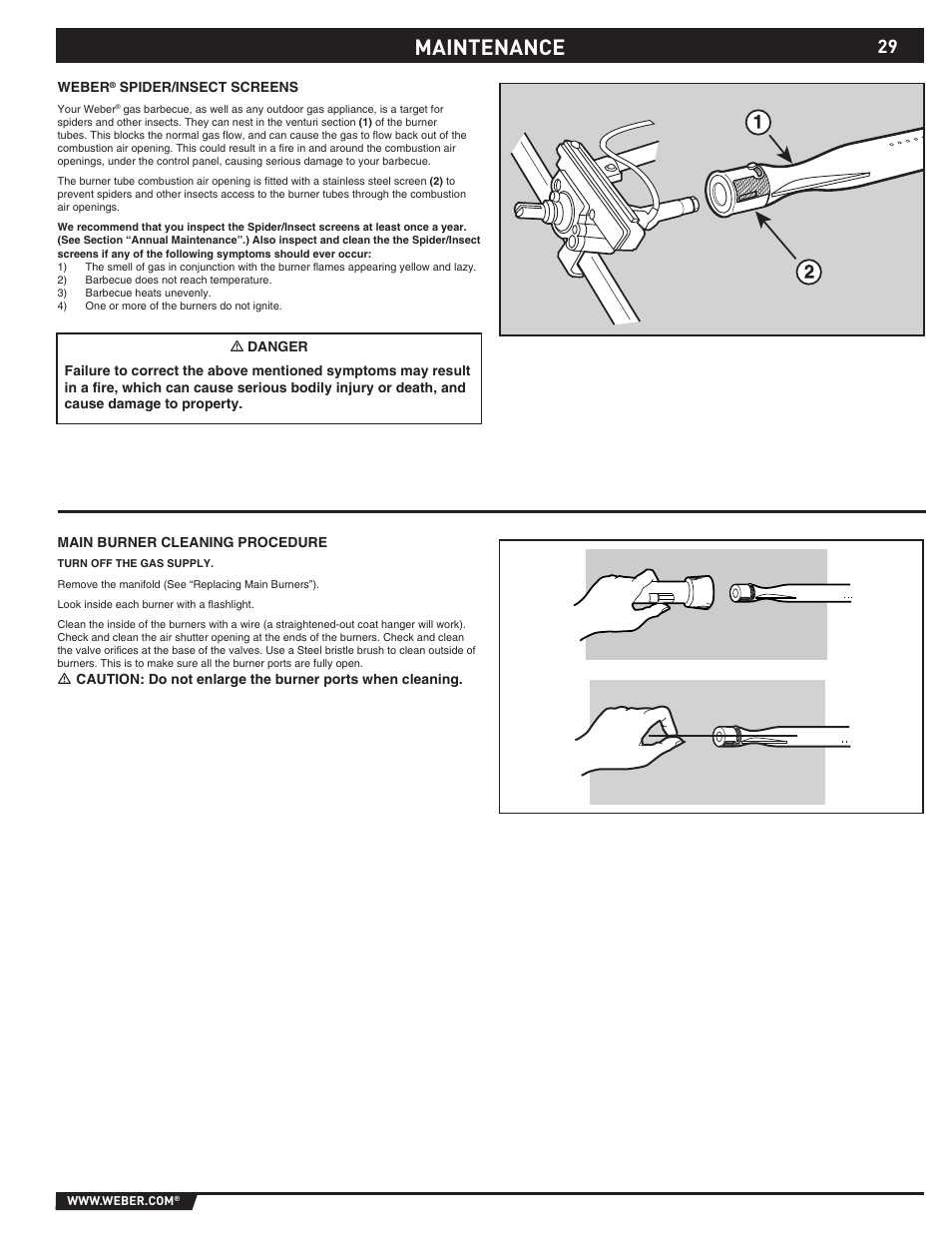 Maintenance | weber SUMMIT S-670 User Manual | Page 29 / 92