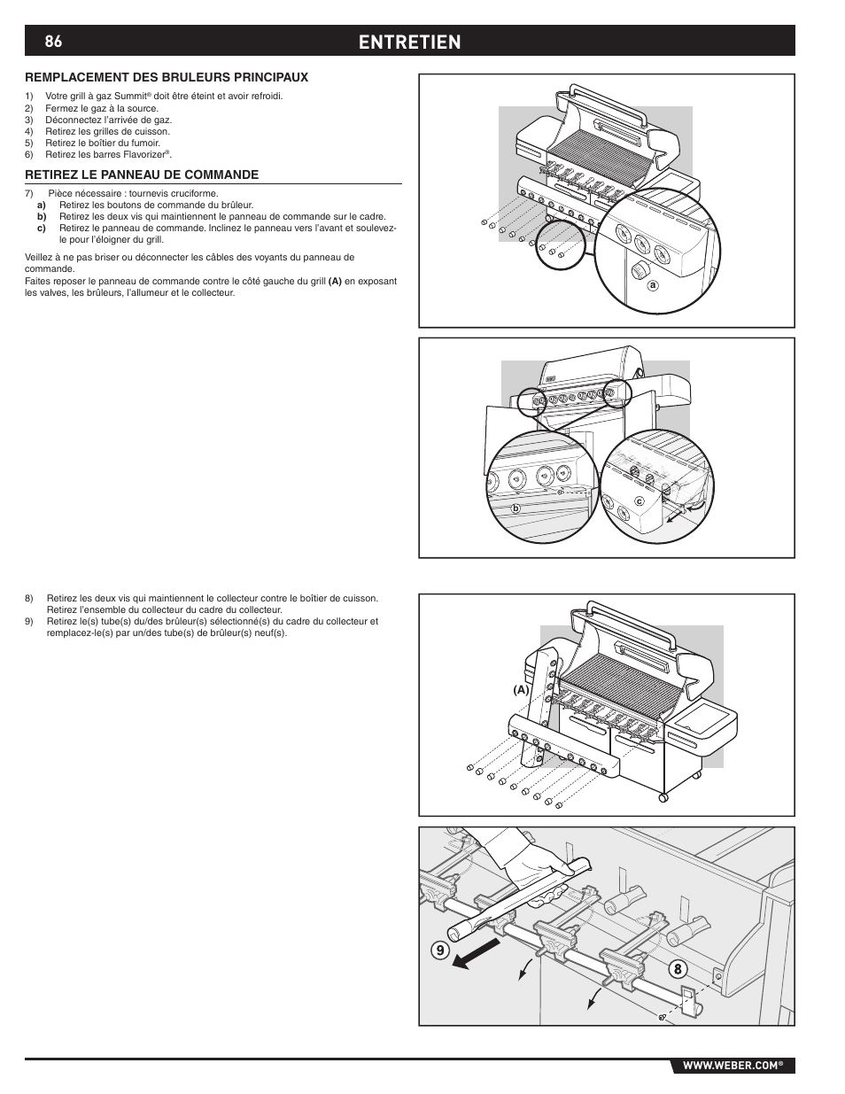 Entretien | weber SUMMIT S-670 User Manual | Page 86 / 92