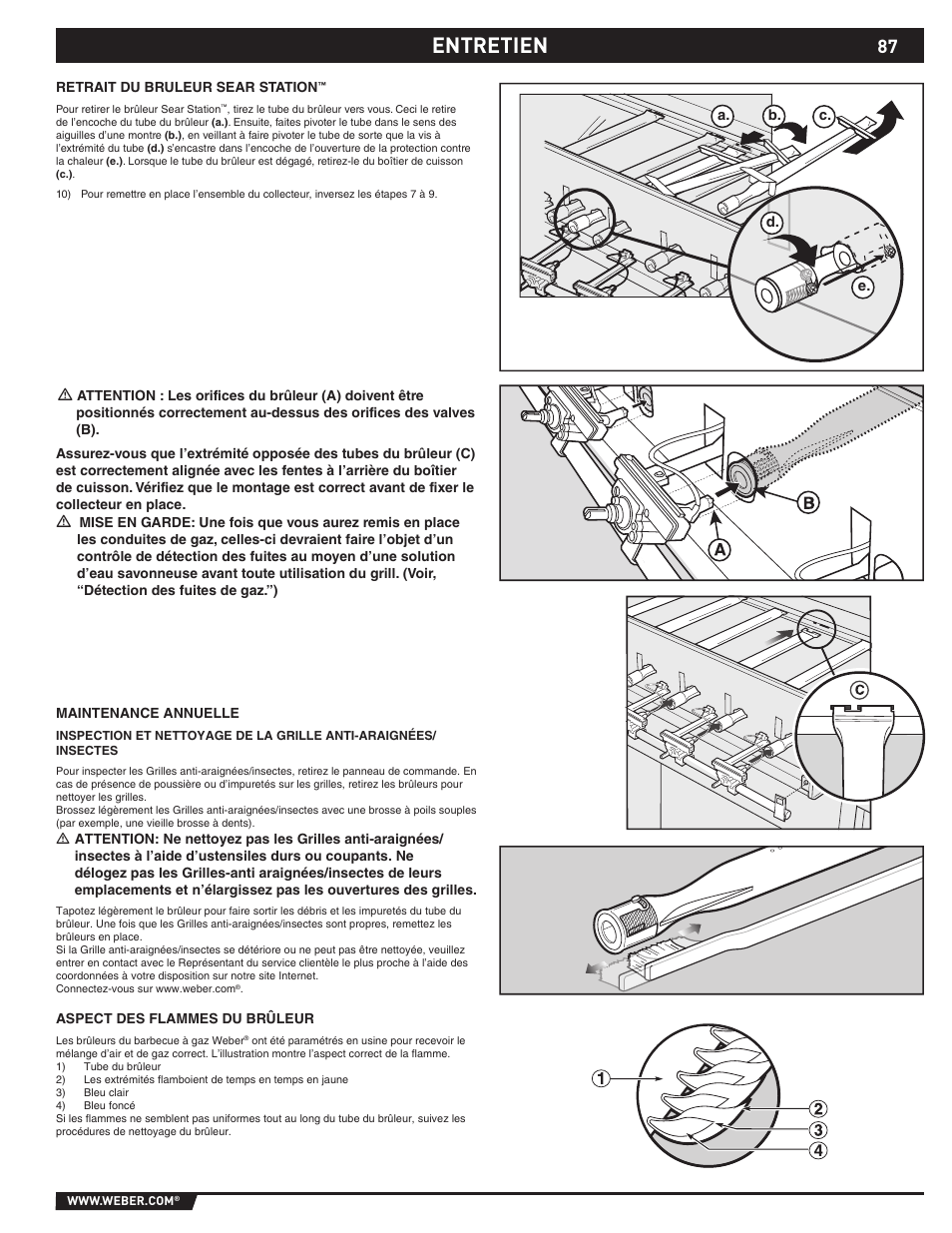 Entretien | weber SUMMIT S-670 User Manual | Page 87 / 92