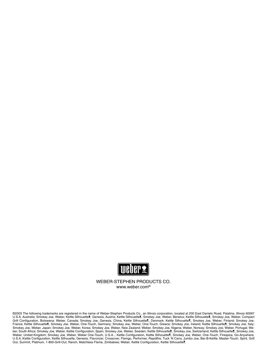 weber GENESIS 55827 User Manual | Page 20 / 20
