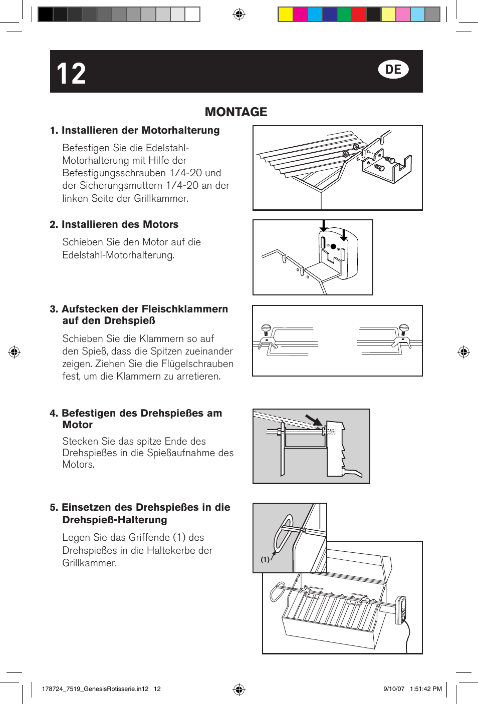 Montage | weber E/S Series User Manual | Page 12 / 40