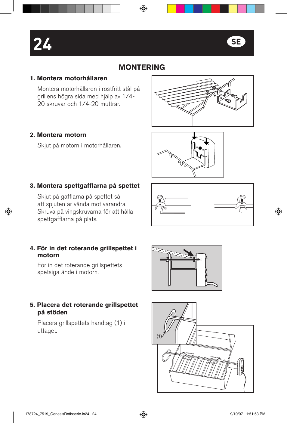 Montering | weber E/S Series User Manual | Page 24 / 40