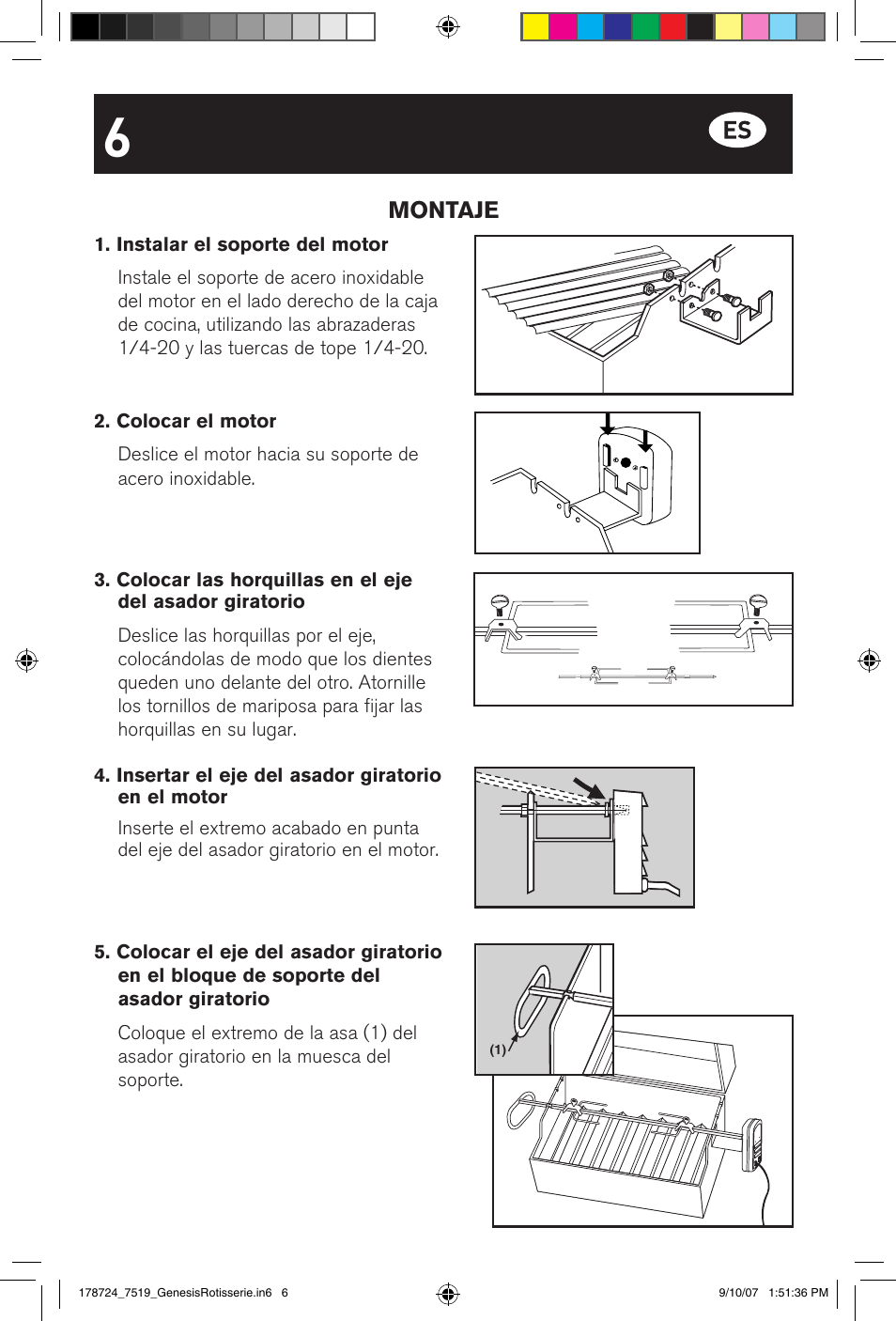 Montaje | weber E/S Series User Manual | Page 6 / 40
