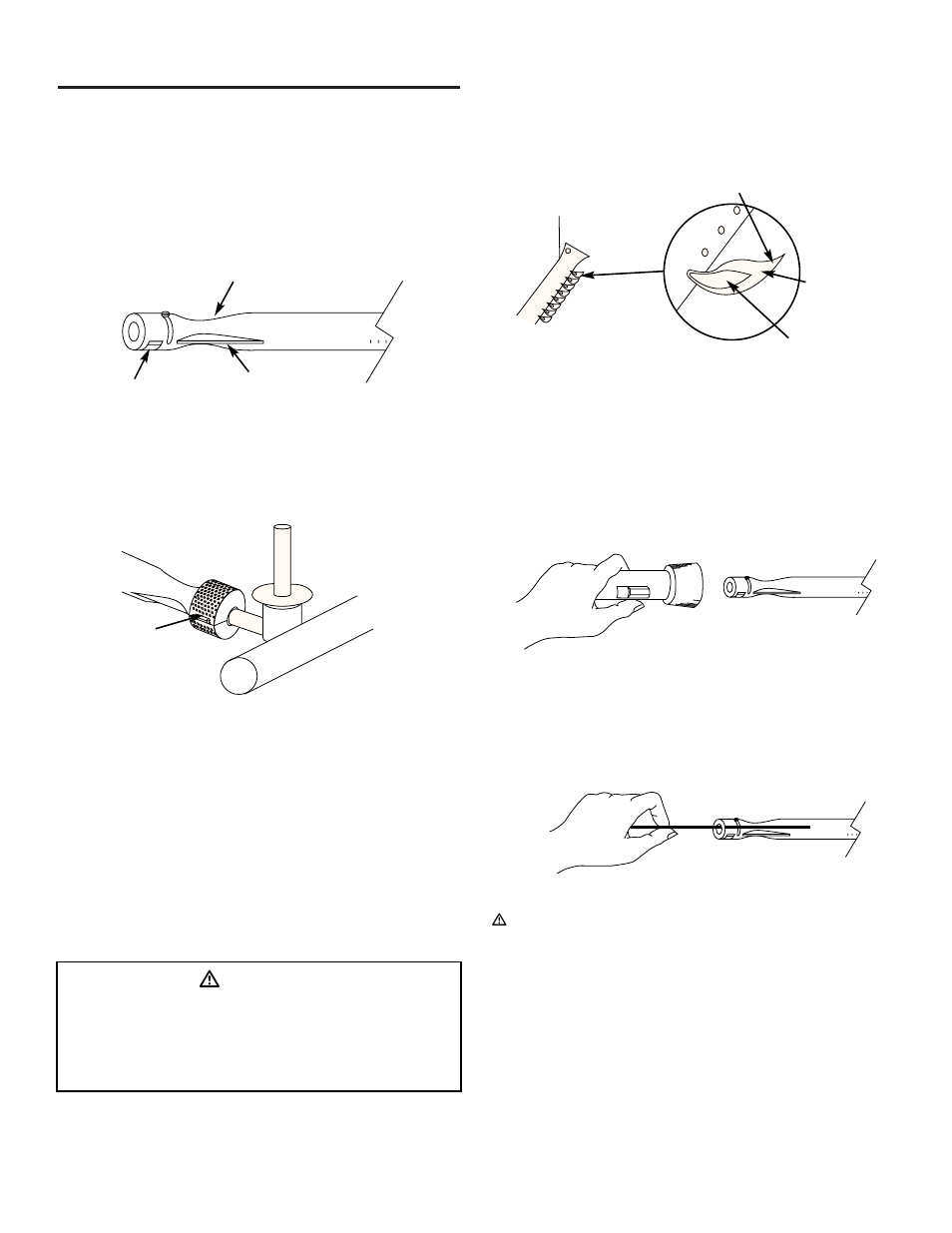 General maintenance, Weber spider stopper guards, Main burner flame pattern | Main burner cleaning procedure, Replacing main burners, Ƽdanger | weber 530 User Manual | Page 23 / 32