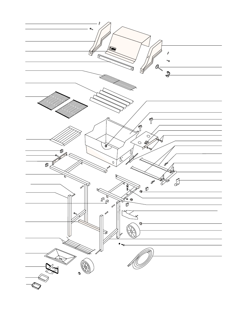 Parts list | weber 530 User Manual | Page 28 / 32