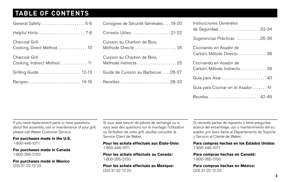 weber Charcoal & Go-Anywhere Grill None User Manual | Page 2 / 17