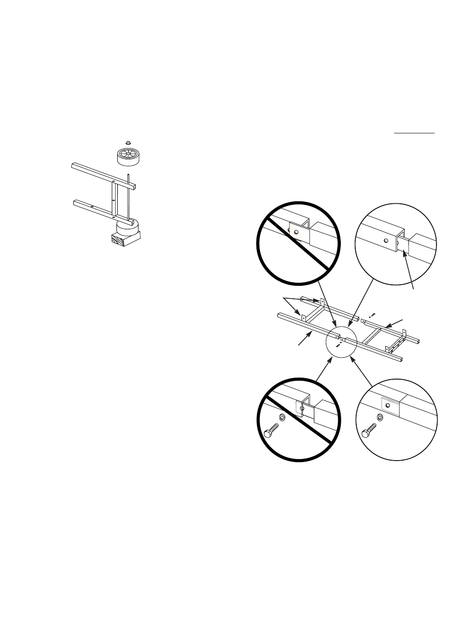 Assemble wheels, Assemble frame, Step 2 assemble wheels | Step 3 assemble frame | weber Genesis 2000 Series User Manual | Page 10 / 36