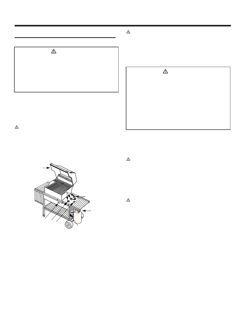 Operating instructions, Lighting, Crossover ignition system | To extinguish, Ƽdanger | weber Genesis 2000 Series User Manual | Page 22 / 36