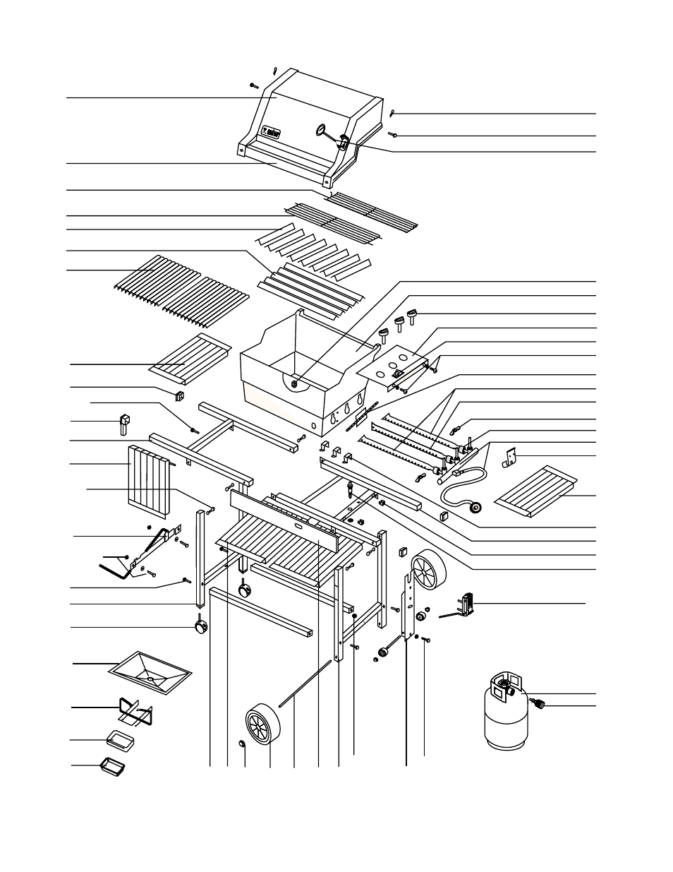 Parts list | weber Genesis 2000 Series User Manual | Page 34 / 36