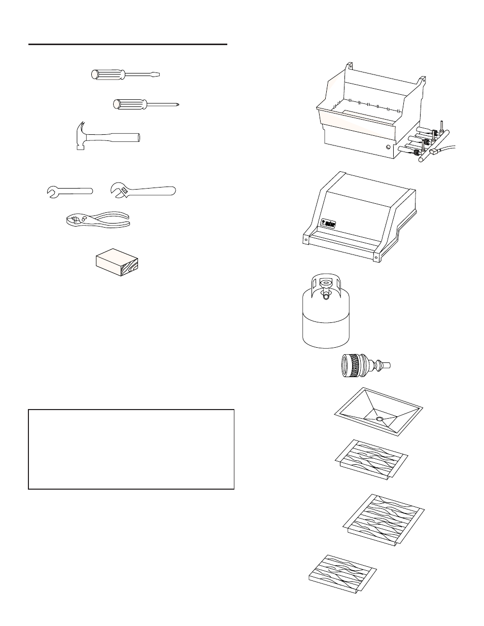 Assembly, Tools needed, Supplies needed | Check package contents | weber Genesis 2000 Series User Manual | Page 7 / 36