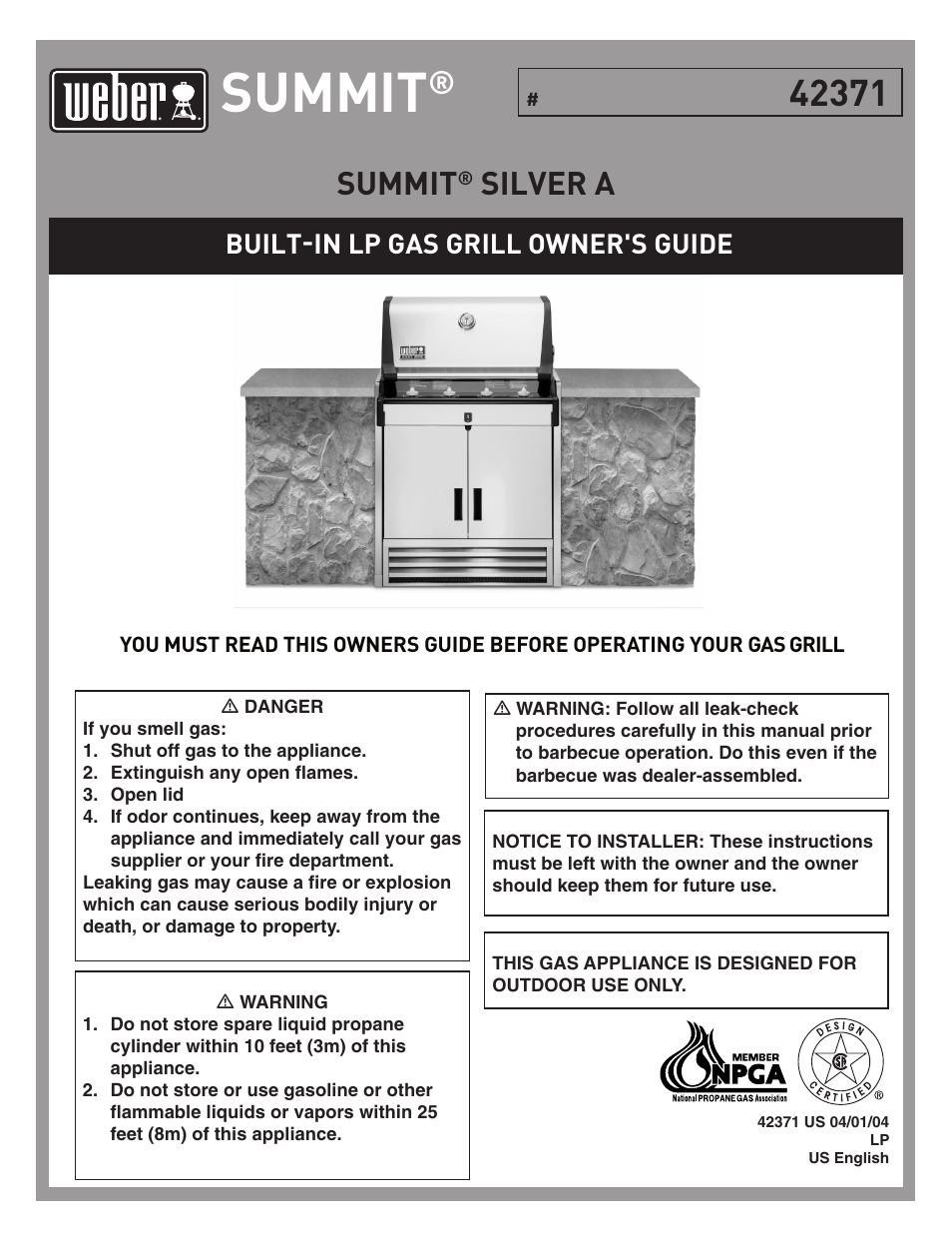 weber 42371 User Manual | 19 pages