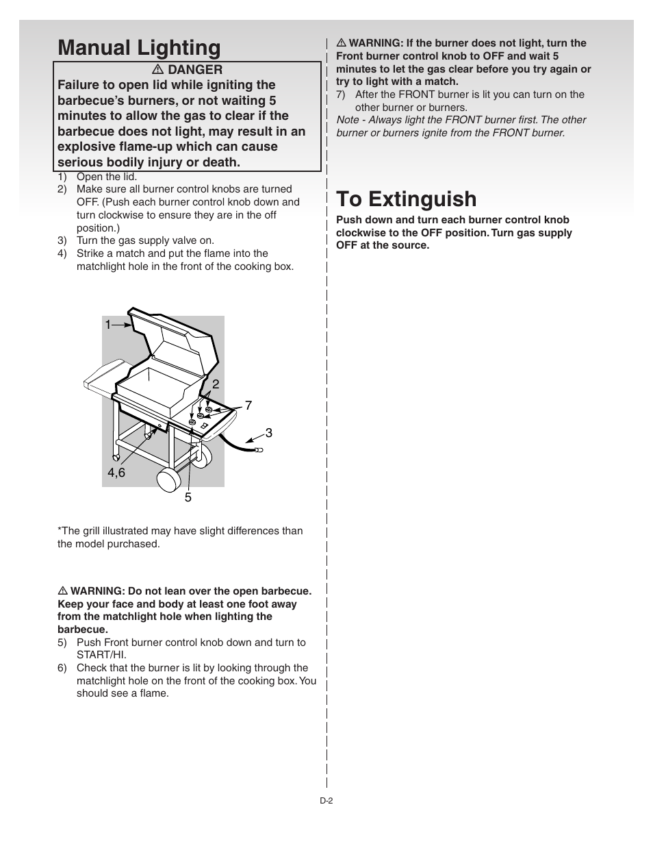 Manual lighting | weber Platinum B User Manual | Page 18 / 24