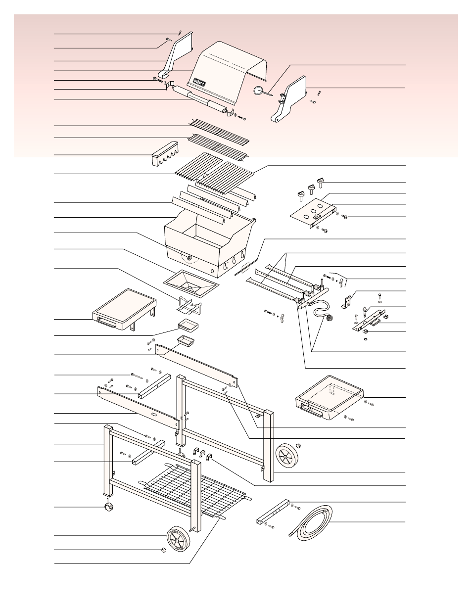 Exploded view | weber Platinum B User Manual | Page 6 / 24