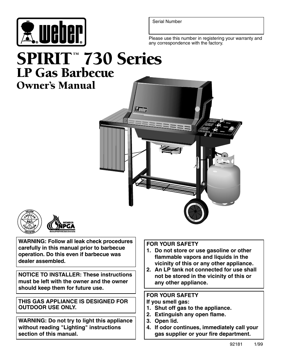 weber 730 Series User Manual | 36 pages