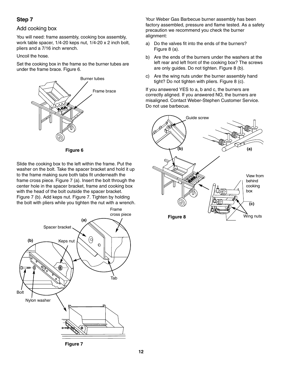 Add cooking box | weber 730 Series User Manual | Page 12 / 36