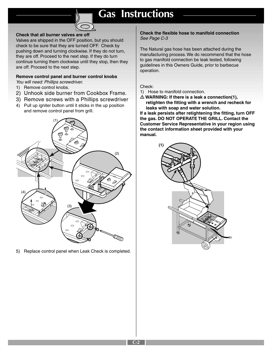 Gas instructions | weber 55283 User Manual | Page 22 / 30