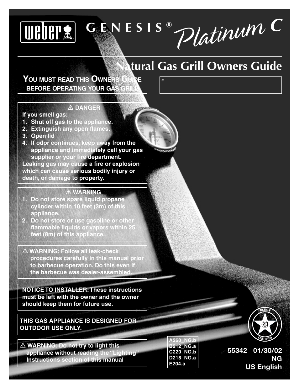 weber Platinum C User Manual | 27 pages