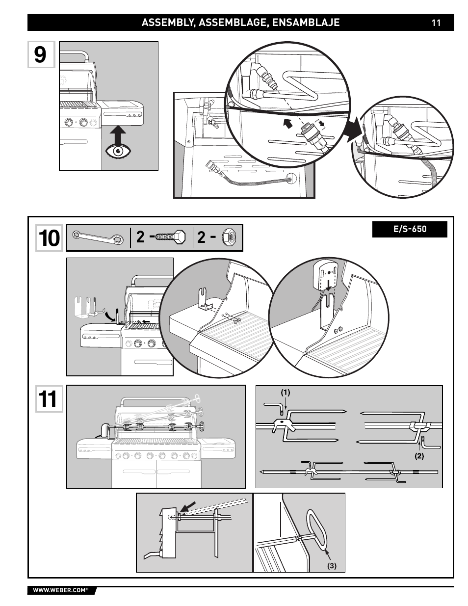 weber E/S 650 User Manual | Page 11 / 84