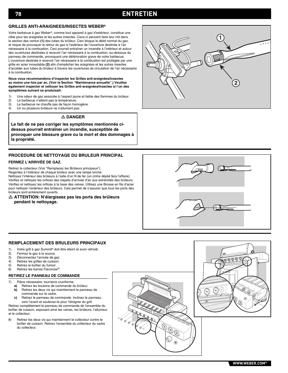 Entretien | weber E/S 650 User Manual | Page 78 / 84