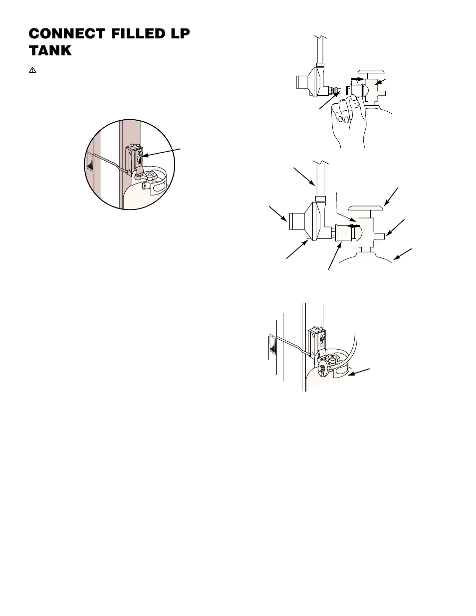 Connect filled lp tank | weber 400 User Manual | Page 9 / 16