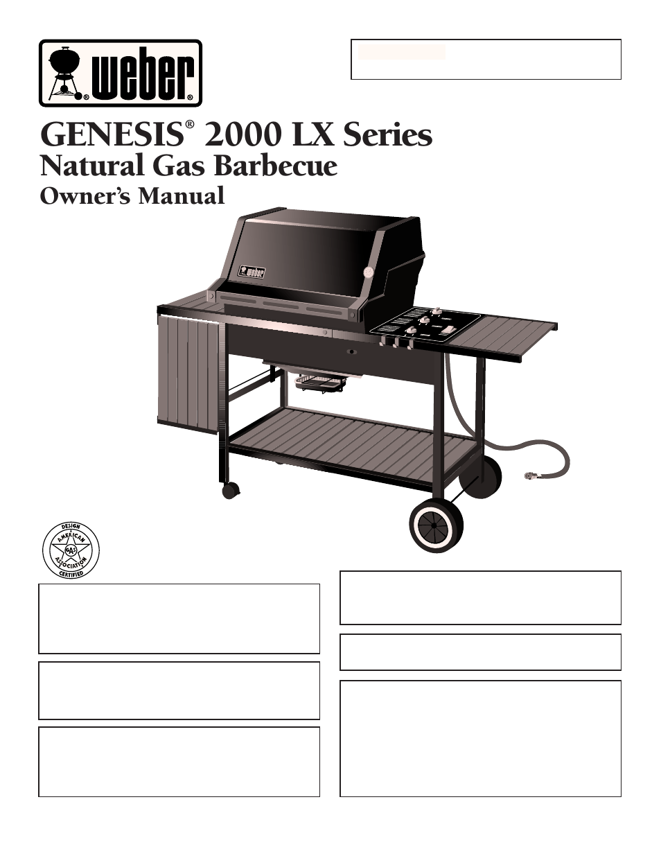 weber 2000 LX Series User Manual | 32 pages
